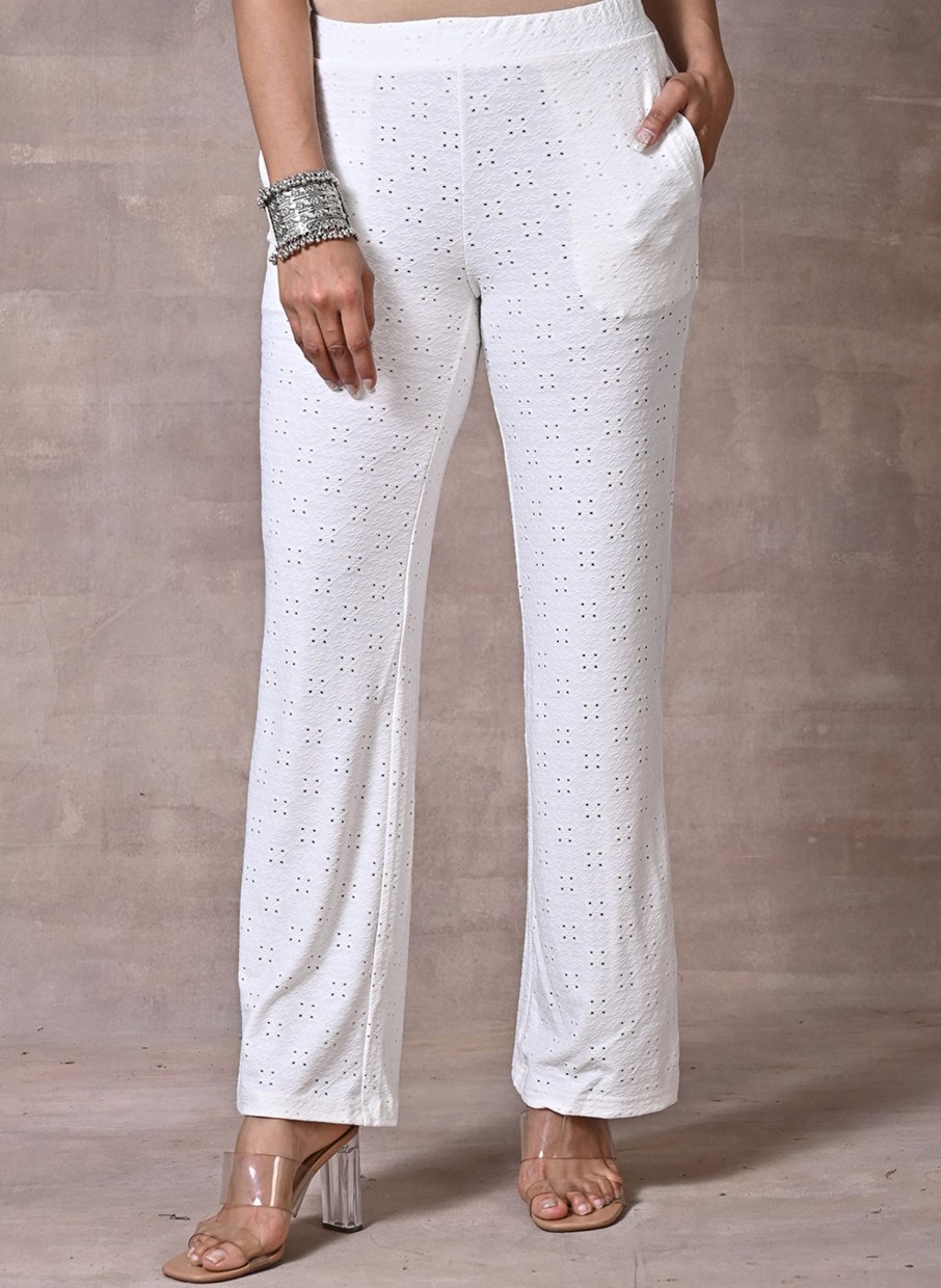 Bottom Wear Lakshita  Maroon Solid Ankle Length Pant – Explorviewwear
